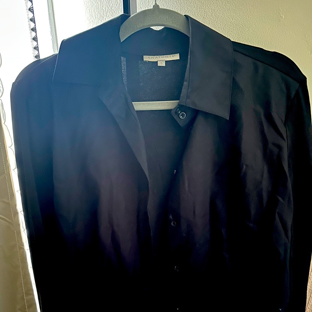 NEW -Anatomie Women's Black Button Down Shirt